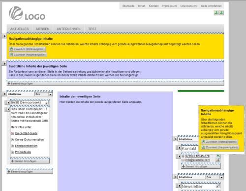 Portalstrukturen definieren per Drag&Drop