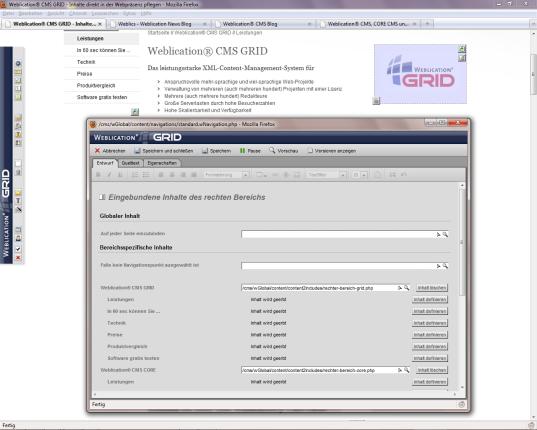 Zuweisung der rechten Bereiche zu Navigationspunkten mit Vererbungsprinzip