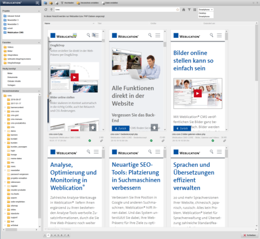 Seitenvorschau Smartphones