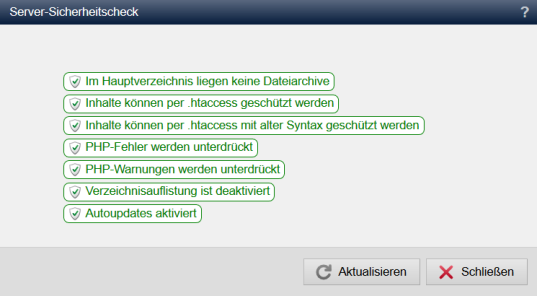 Server-Sicherheitscheck