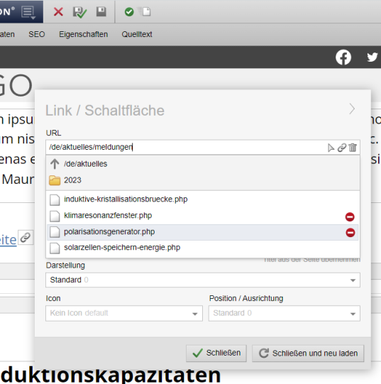 Version 18: Editor: Suggest Funktion im Editor zeigt Online-Status