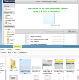 Version 10: Drag&amp;Drop-Upload direkt in Weblication®