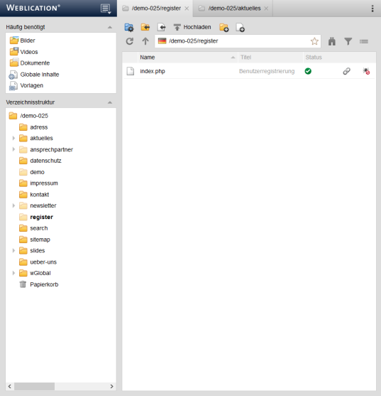 Bildschirmvideo aufnehmen - Aufruf
