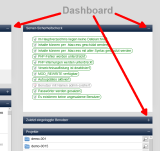 Version 16: Widgets im Dashboard lassen sich ein-/ausblenden