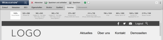 Version 16 - Klassische Vorschau mit Klick auf Vorschau