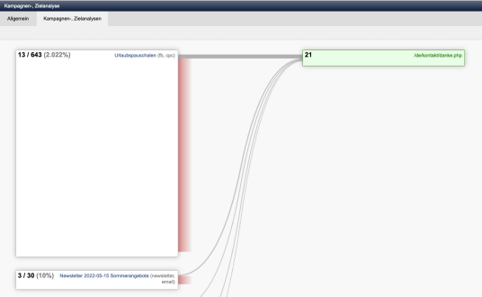 Kampagnen, Zielanalyse, Trichteranalyse