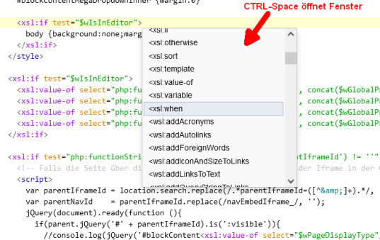 Version 17: Framework-Funktionen über Maske einfügen
