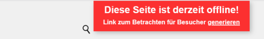 Version 17: Anzeige von Offline-Seiten über Token-Links