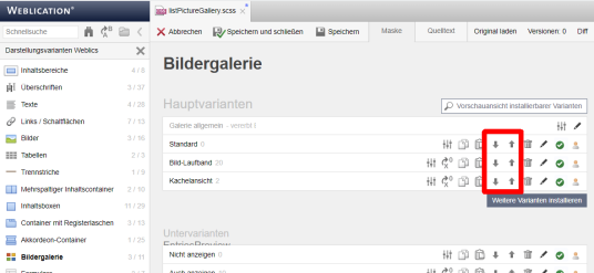 IDE: CSS-Only Varianten lassen sich verschieben