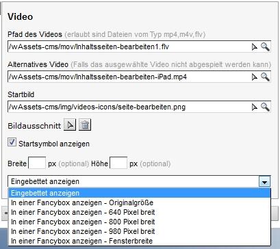 Video in Fancybox öffnen
