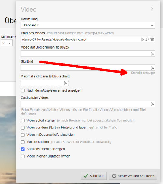 Video-Vorschaubilder per Klick automatisch erzeugen
