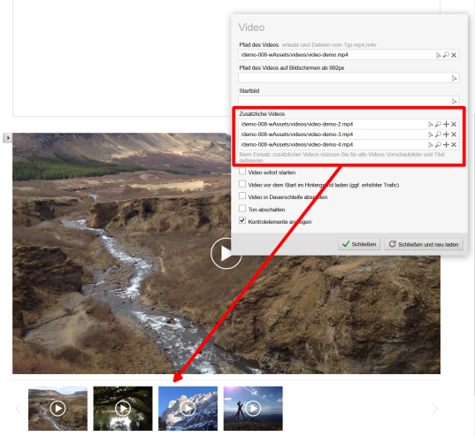 Videogalerien mit Weblication®