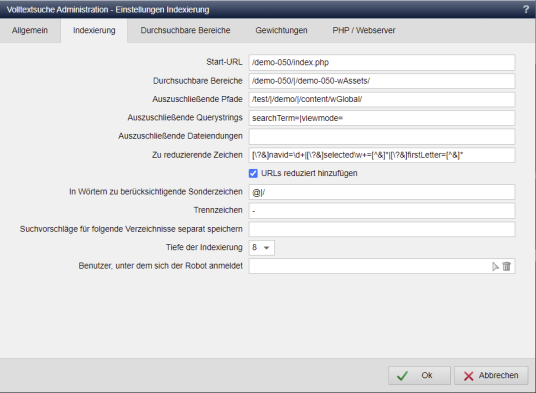 Die Such-Funktionen im Detail
