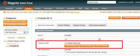 Weblication Schnittstelle in Magentro