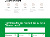 Produktfinder für maag-garden.ch auf Basis von Weblication®-Objekten
