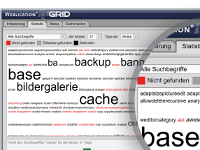 Web-Projekte optimieren mit der Such-Statistik in Weblication®