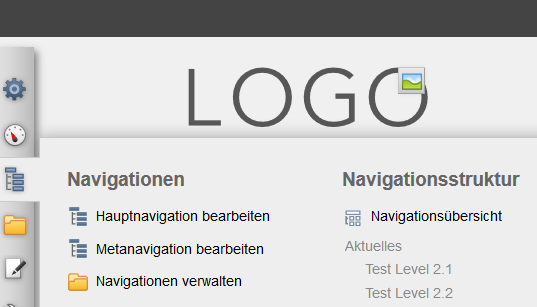 Navigationsübersicht als Sitemap im Panel
