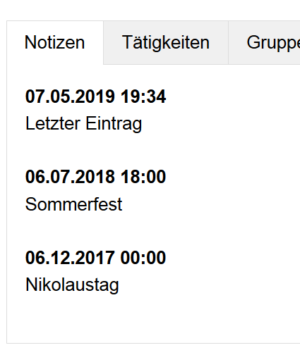 Sortierung von Terminen (Mehrfacheinträge) in Objektdaten