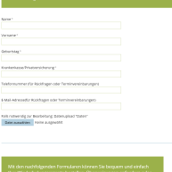 Hauptformular Digitaler Praxis-Service
