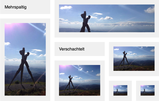 Mehrspaltige Container verschachteln