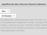 Version 15: Entwicklermodus mit Passwortschutz über .htaccess
