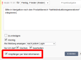 Version 15: Notizen mit E-Mail Benachrichtigung des Empfängers