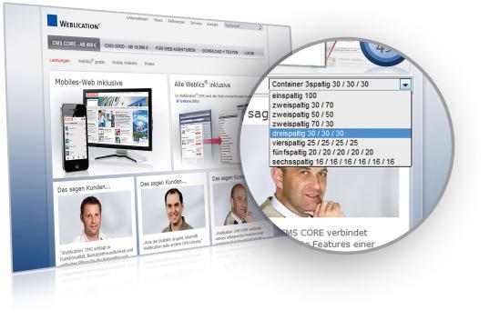 Mehrspaltige Design-Container