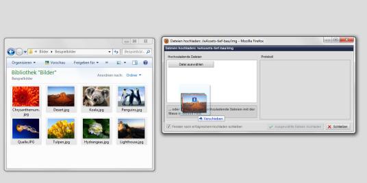 Upload per Drag&Drop