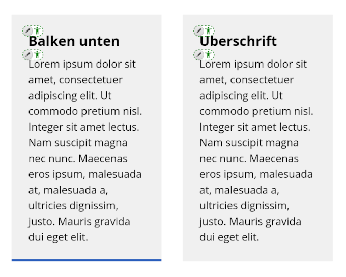 Inhaltsbox: Animierter Balken unten