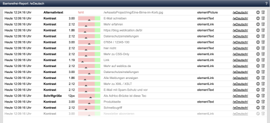 Barrierefrei-Report über Client-Feedback