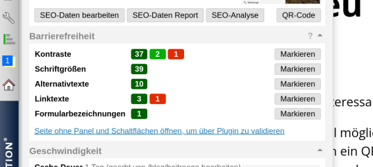 Echtzeit Barrierefrei Prüfungen für Redakteure