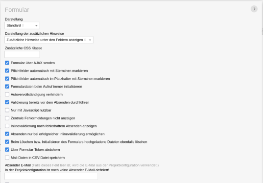 Formulare optional über AJAX versenden
