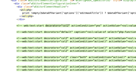 IDE: Markierungen innerhalb vorgehobener Bereiche optimiert