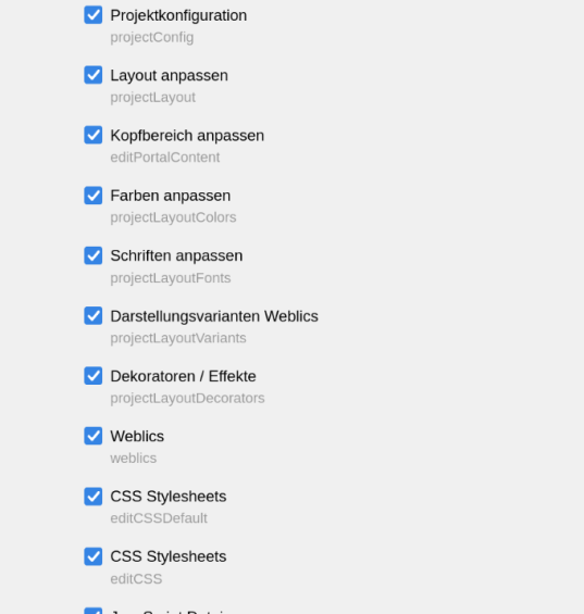 Browse & Edit Panel konfigurieren