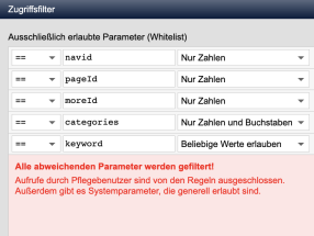 Version 20: Zugriffsfilter - mehr Sicherheit, mehr Performance